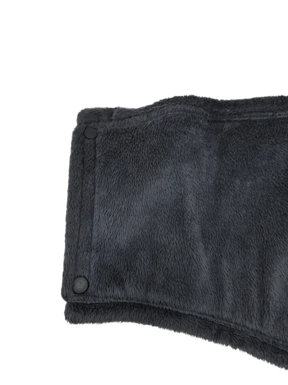 The North Face Fleece Lined Snap Back Heavy Neck Face Gaiter One Size Black Gray - Picture 7 of 9